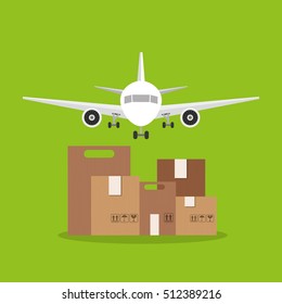 air courier service icon vector illustration design
