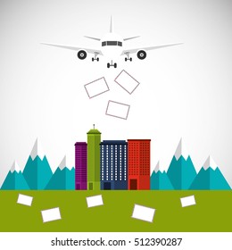 air courier service icon vector illustration design