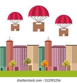air courier service icon vector illustration design