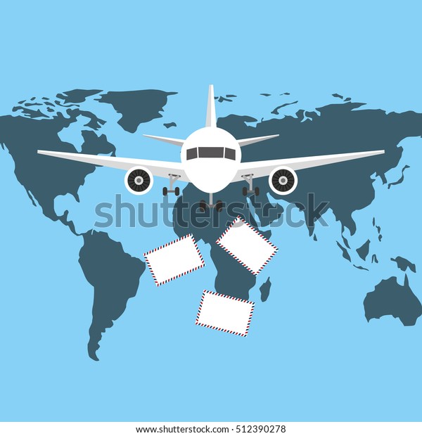 Air Courier Service Icon Vector Illustration Stock Vector Royalty Free 512390278