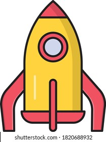 icono de línea plana vectorial de avión 