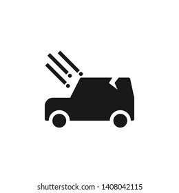 Air , damage, hail icon - Vector. Insurance concept vector illustration.