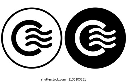 Air dashboard icon. Vector illustration