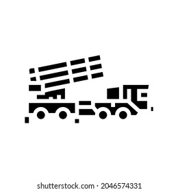 air defense machine glyph icon vector. air defense machine sign. isolated contour symbol black illustration
