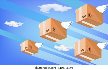 Air delivery: fast transportation to sent product to you