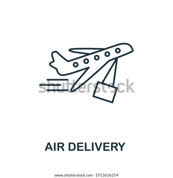 Air Delivery icon. Simple element from delivery\
collection. Creative Air Delivery icon for web design, templates,\
infographics and more