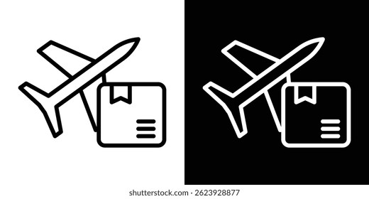 Air delivery icon vector for web and mobile app. Symbol isolated.