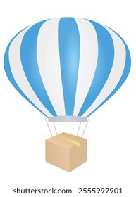 Air delivery of packages. vector