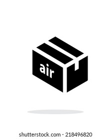 Air delivery simple icon on white background. Vector illustration.