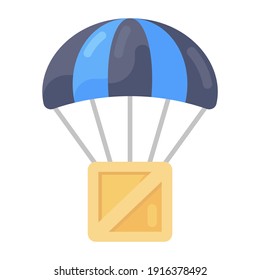 
Air delivery vector in editable style 