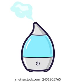 difusor de aire ilustración remota de dibujos animados