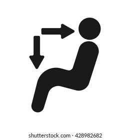 Air direction icon Vector Illustration on the white background.