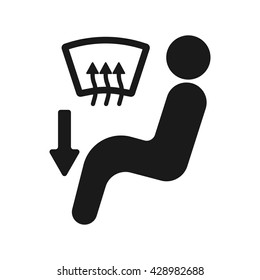 Air direction icon Vector Illustration on the white background.