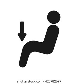 Air direction icon Vector Illustration on the white background.