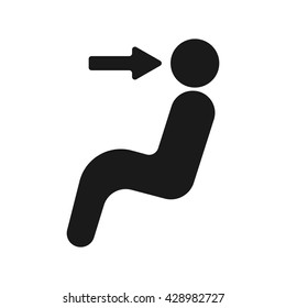 Air direction icon Vector Illustration on the white background.