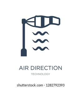 air direction icon vector on white background, air direction trendy filled icons from Technology collection, air direction vector illustration