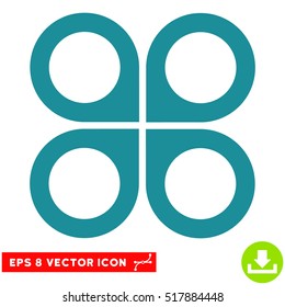Air Drone EPS vector icon. Illustration style is flat iconic soft blue symbol on white background.