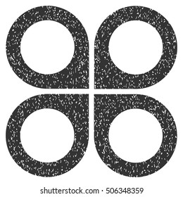Air Drone grainy textured icon for overlay watermark stamps. Flat symbol with unclean texture. Dotted vector gray ink rubber seal stamp with grunge design on a white background.