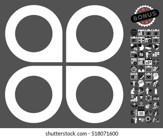 Air Drone icon with bonus calendar and time management design elements. Vector illustration style is flat iconic symbols, black and white colors, gray background.