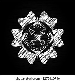 air drone icon with chalkboard texture
