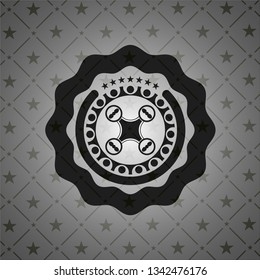 air drone icon inside black badge