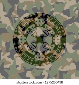 air drone icon inside camo texture