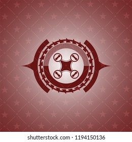 air drone icon inside red emblem