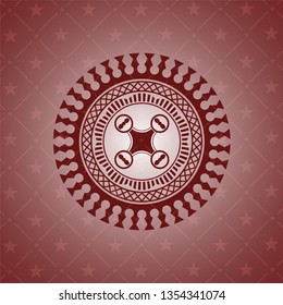 air drone icon inside red emblem