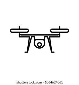 Air drone icon simple flat vector illustration