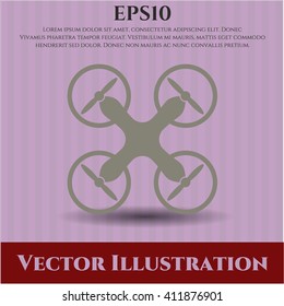 Air Drone icon vector illustration