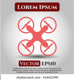 Air Drone icon vector illustration