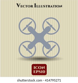 Air Drone icon vector illustration