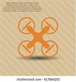 símbolo del vector del icono del drone de aire libre eps plana jpg concepto web de la aplicación