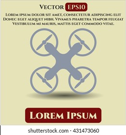 air drone icon vector symbol flat eps jpg app web concept