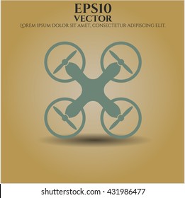 air drone icon vector symbol flat eps jpg app web concept