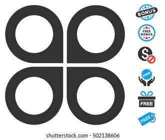 Air Drone pictograph with free bonus pictures. Vector illustration style is flat iconic symbols, blue and gray colors, white background.