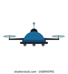 air drone remote control technology blue device cartoon vector illustration graphic design
