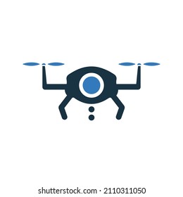 Air, drone, robot icon. Simple editable vector illustration.