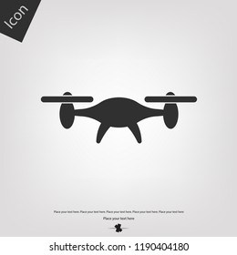 Air drone vector icon