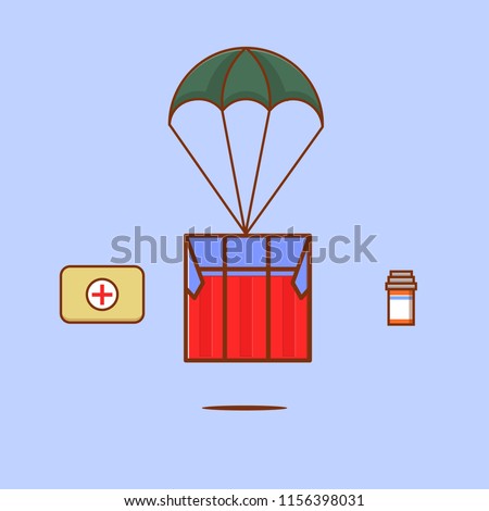 Air Drop Supply Icon Survival!    Pubg Stock Vector Royalty Free - air drop supply icon for survival in !   pubg game