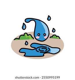 La Imagen del icono de las gotas de aire, se puede utilizar como ilustración plana del logotipo del icono, material para los avatares, las aplicaciones, el Diseño web, y otros.