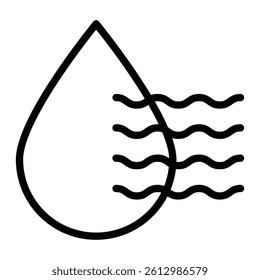 Air Dry Vector Line Icon Design