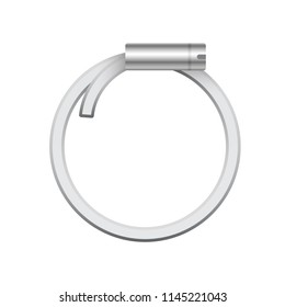 Air duct clamp vector design isolated on white background.