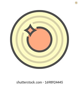 Icono de limpieza de tuberías de aire, píxel perfecto 64x64 y trazo editable.