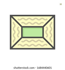 Air duct pipe dirty condition icon, 64x64 perfect pixel and editable stroke.