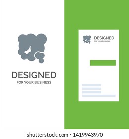 Air, Dust, Environment, Pm2, Pollution Grey Logo Design and Business Card Template