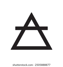 Air element icon, template for graphic and web design. vector illustration
