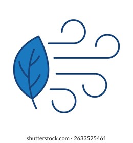 Air Energy Blue Icon. Solar Energy, Solar Panel, Green Energy, Solar Battery, Energy Saving, Ecology, Electricity, Renewable Energies Editable Stroke Vector Illustration