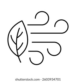 Air Energy Icon. Solar Energy, Green Energy, Solar Battery, Energy Saving, Ecology, Electricity, Renewable Energies Editable Stroke Vector Illustration