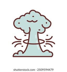 Air Explosion Filled Icons , Vector illustration